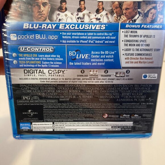 Apollo 13: 15th Anniversary (Blu-ray, 1995) New Sealed Movie Film - Picture 2 of 5